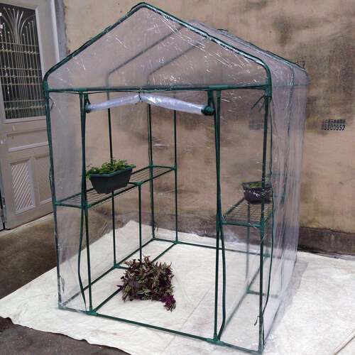 园艺植物苗木花房走入式暖房阳光房温室兰花大棚内有花架