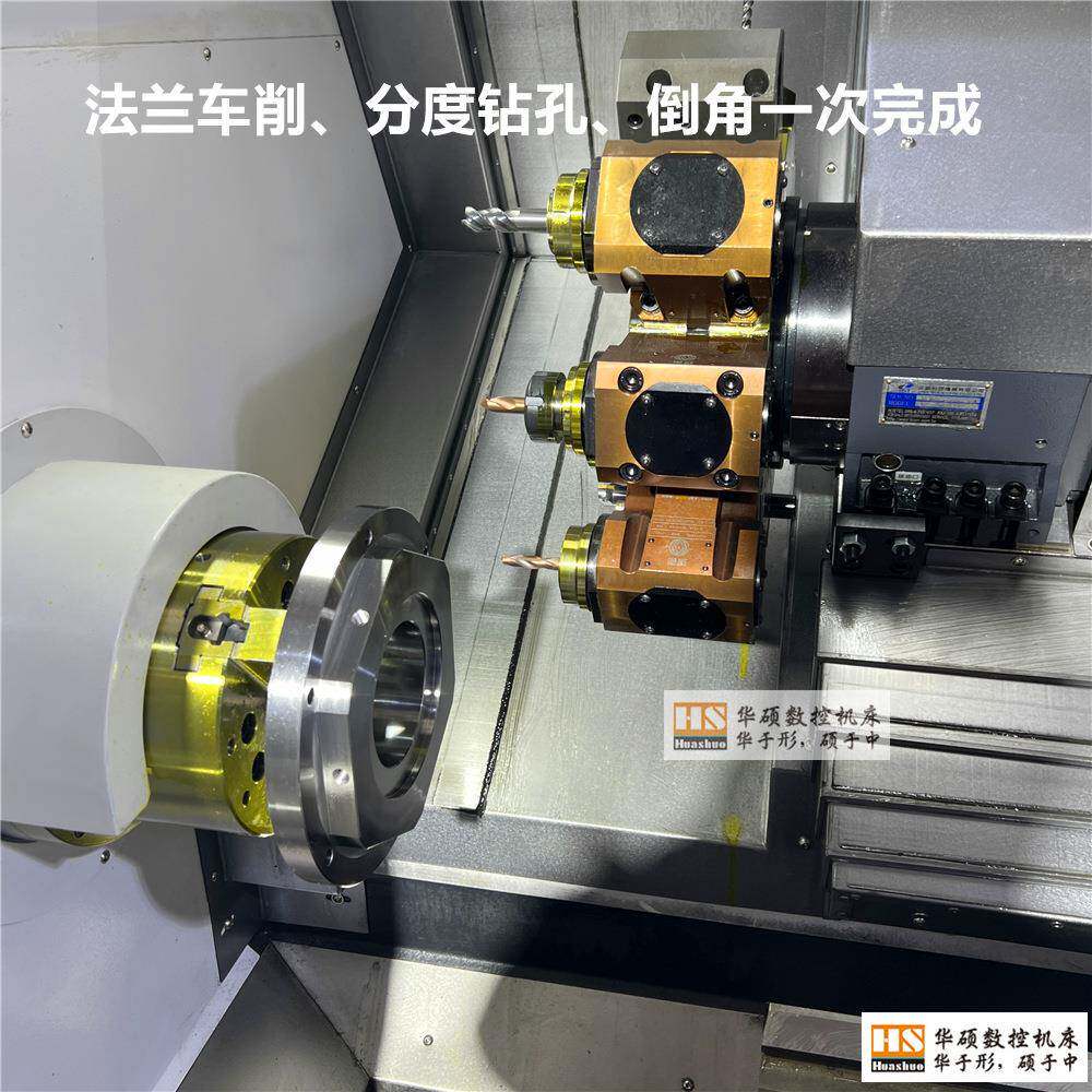 供应y轴动力刀塔机可分度铣削车铣复合数控车床A2-8主轴直销
