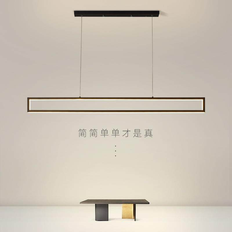 2023年新款餐厅吊灯led北欧创意现代长条家用设计师办公室灯具