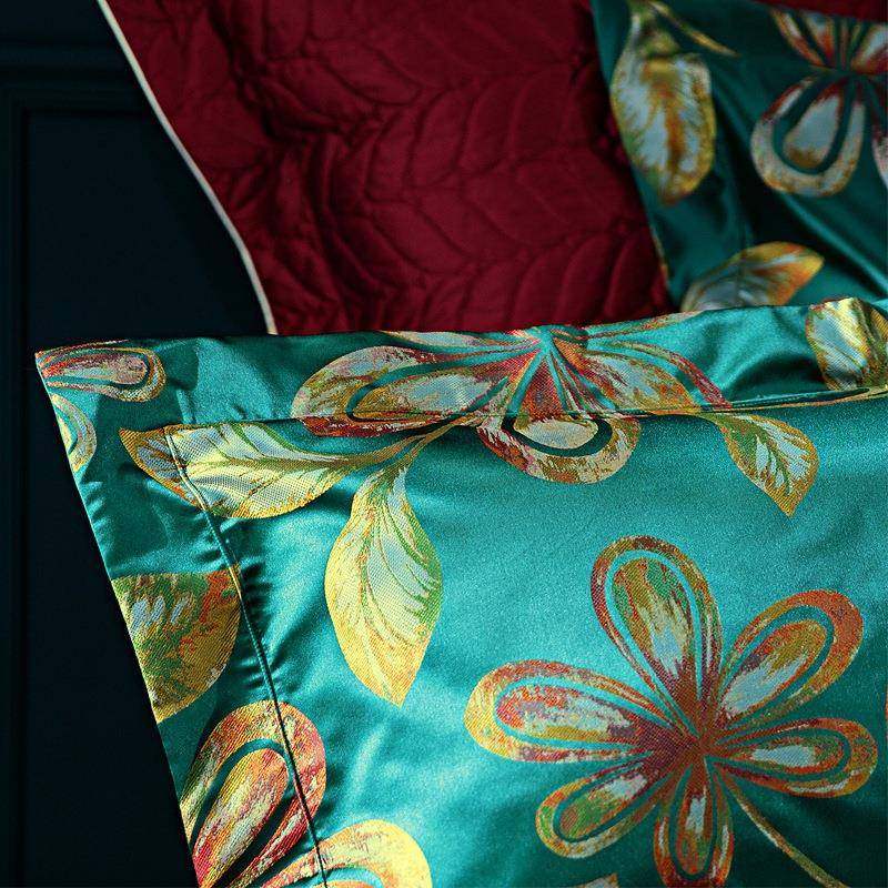 BTV4别墅级美式贡缎提花欧式四件套纯棉全棉床上奢华床上用品