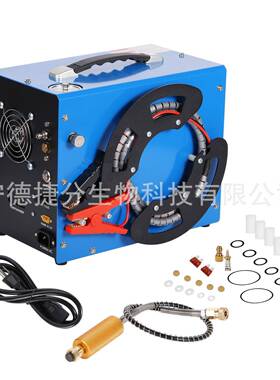 内置变压器12伏车载自动停机高压打气泵30mpa高压打气机充气泵30m