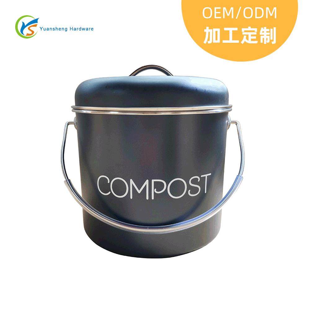 带LOGO堆肥桶4L厨余垃圾堆肥箱镀锌铁制家用厨房厨余堆肥桶,鲜花速递/花卉仿真/绿植园艺,割草机/草坪机,淘宝优惠券,粉丝福利购,淘宝优惠卷