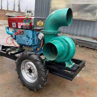 农田灌溉抽水泵6寸口径排水污水泵拖车款 柴油离心泵流量280吨