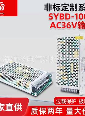 上海颂扬非标SYBD-100B输入AC36V输出DC24V5V双组输出开关电源