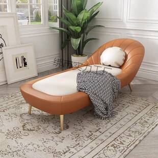 意式轻奢贵妃躺椅现代小户型客厅阳台卧室懒人沙发床尾单独贵妃榻