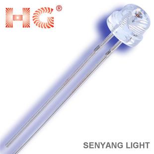 4.8mm草帽红光led灯珠14MIL芯片亮红光草帽led发光二管