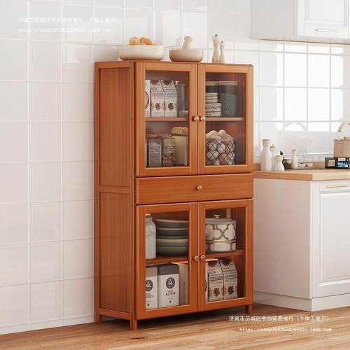 餐边柜厨房橱柜出租房碗柜多功能酒柜简约型收纳柜多层碗筷置物架