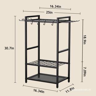 车金库庭院工EES具收纳架属三扫理把层架花园清洁用具整摆放架