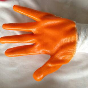 尼龙针织V耐C浸胶621劳保手套油耐碱防护手酸套P浸胶劳保手套
