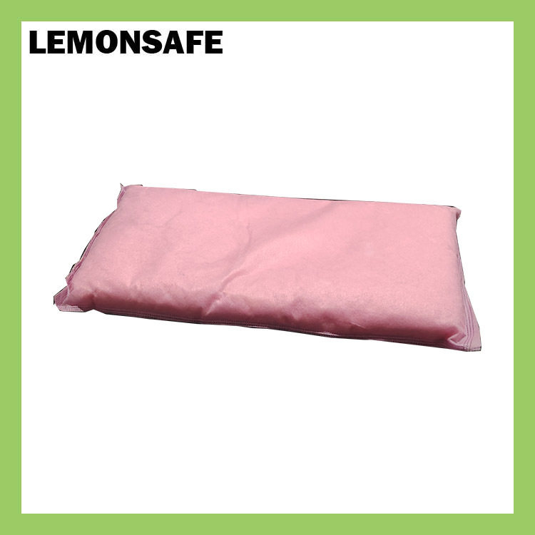LEMONSAFE粉色化学品吸附棉枕废液溶剂防化类工业吸附枕HPW03