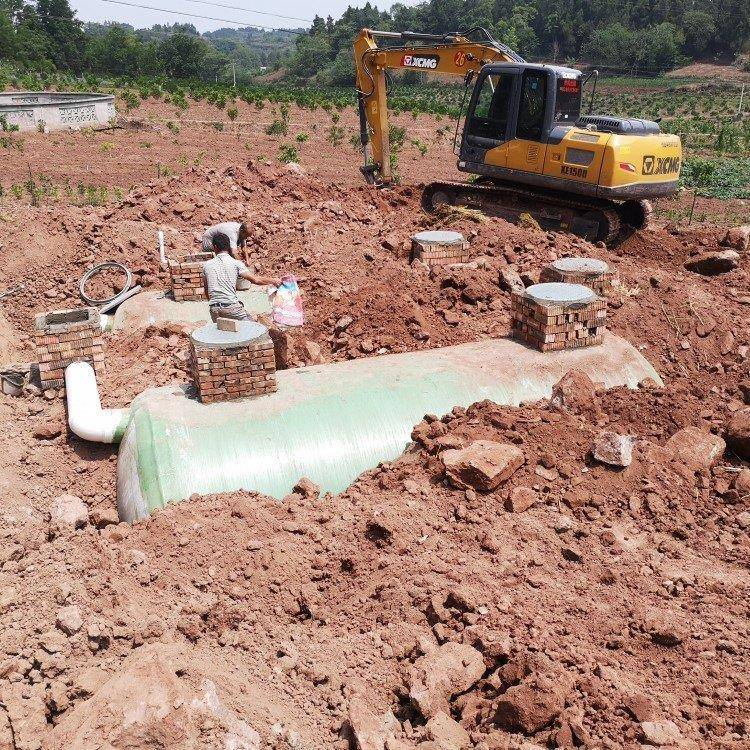 4MOU0隔-100方中大型璃粪钢化池家用玻农村改厕油池调节池