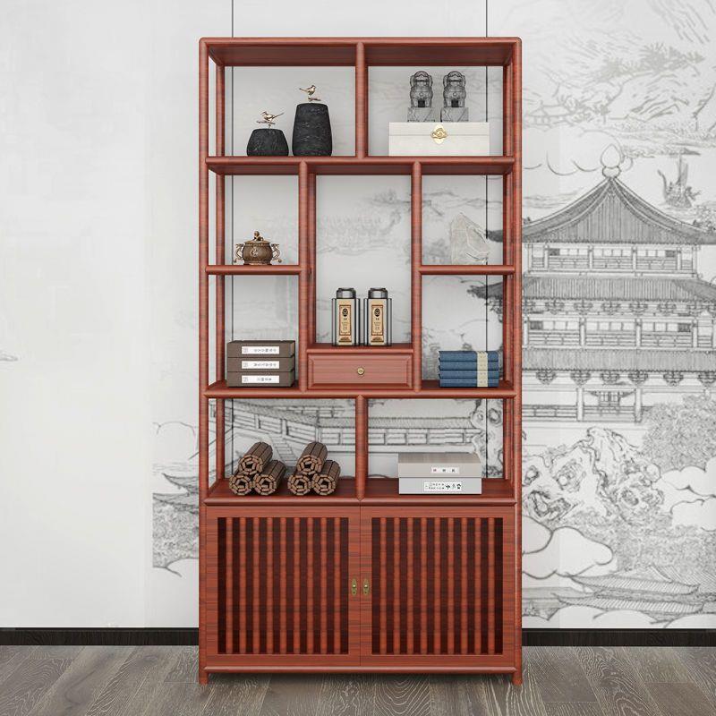 新中式实木古架储物博架书架置YWO物架示产品展茶具摆件多柜宝阁