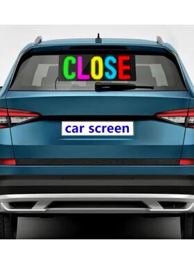 车厂载LE广告UIK屏示汽车后窗LED车载显屏D电商爆品源头家