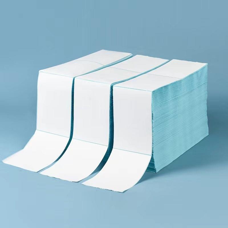 不干胶热敏物纸标签贴纸叠装VTK快10*1000100*150流递面单打印纸