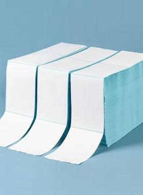 不干胶热敏物纸标签贴纸叠装VTK快10*1000100*150流递面单打印纸