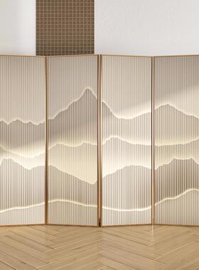 ?断铝合金屏风隔客厅LZDP-3轻奢简约现中式代叠移动山水酒店办公
