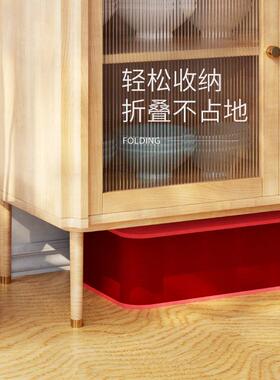 八纸m风琴YTA凳高42c客厅家用凳餐简约现代时尚红色折叠长条凳家