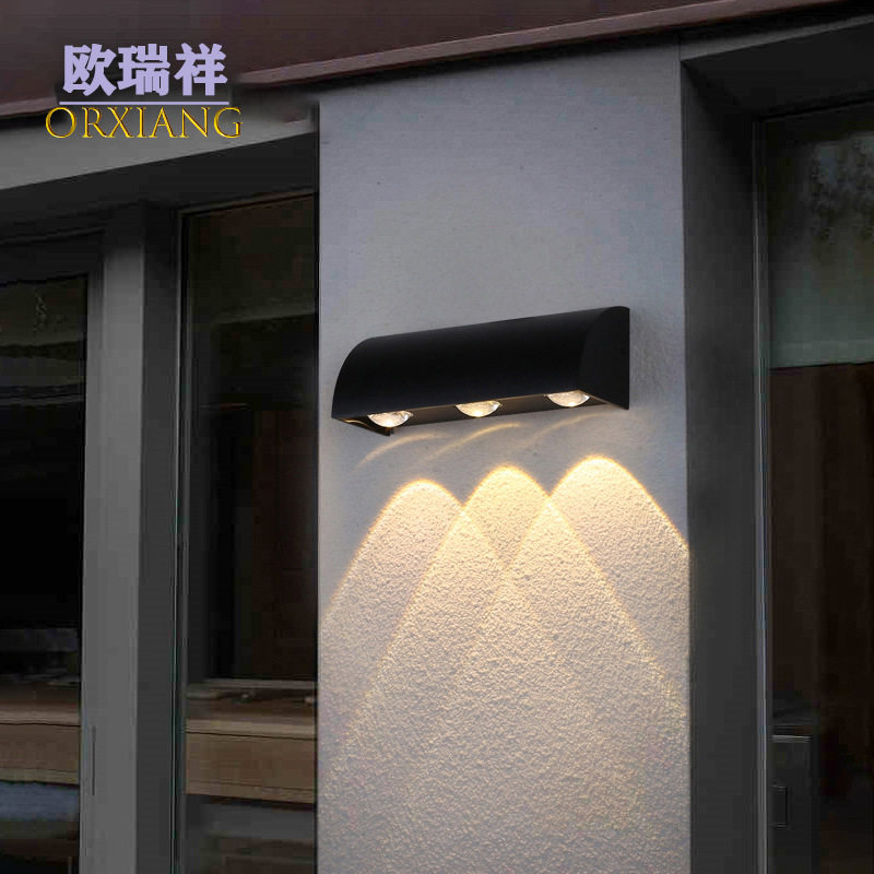 户外壁灯门牌灯led防水3头民宿壁挂轻奢玄关客厅过道别墅庭院创意