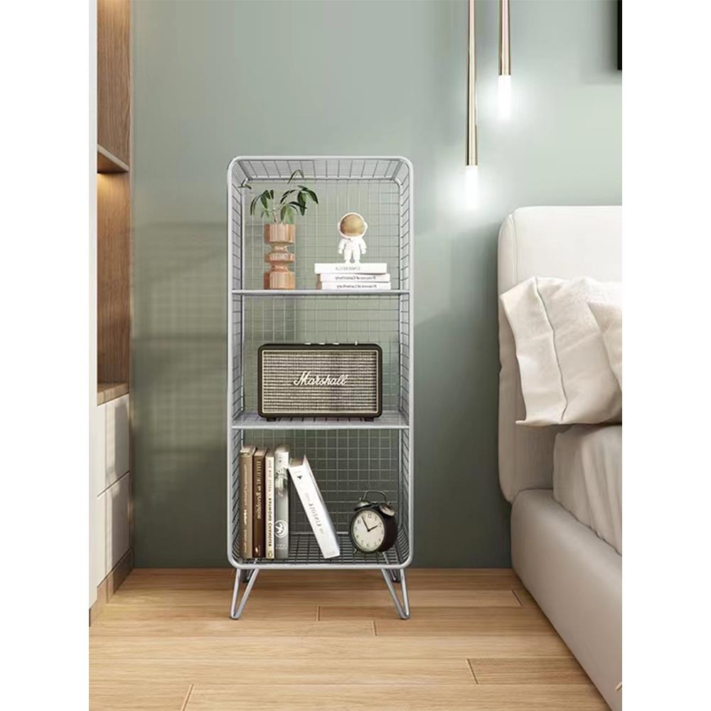 飘窗书WG03柜铁艺书落架地网红服装店小型置架子床锈头物收纳不钢