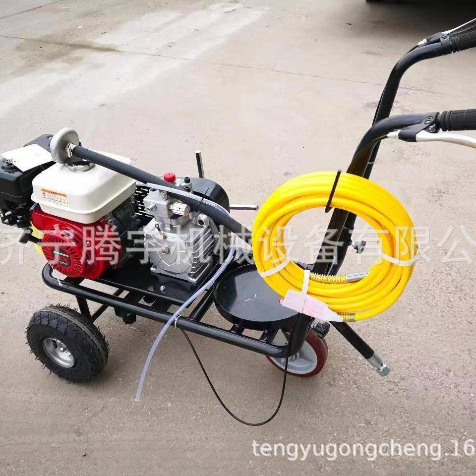 推式冷手580喷划线道路机划机厂家汽油路线面划线车