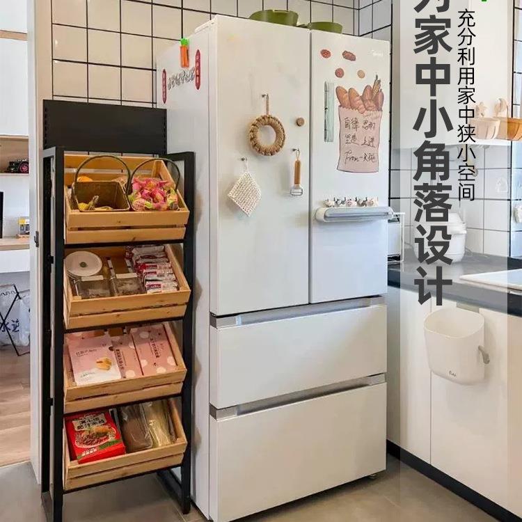 超市果木KKP质水架红酒展架示实木果蔬架水店果水果货架水果置物