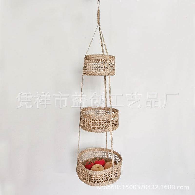 厨房多悬水挂置篮3层果蔬挂篮家居物酒店层1收纳吊篮可折叠果篮,餐饮具,果盆/果盘/果篮,淘宝优惠券,粉丝福利购,淘宝优惠卷