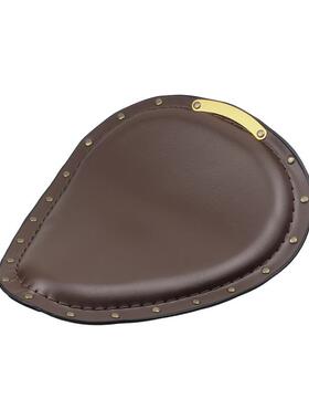 哈雷巡航太子车改坐坐垫复古铜钉铆钉82792座摩托装弹包簧皮单坐