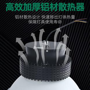 UVQ明工矿灯led足瓦房厂灯天工业车间仓库工厂照明商城亚棚吊灯10