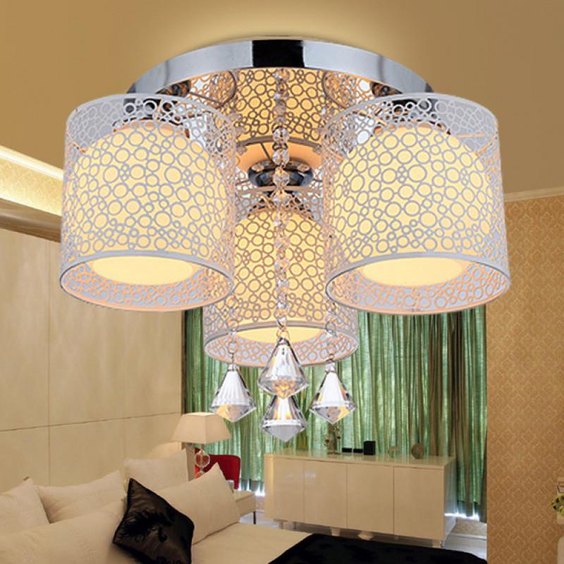 奢卧室灯温馨ed吸顶灯主具遥控客66660厅灯轻网红l水leb