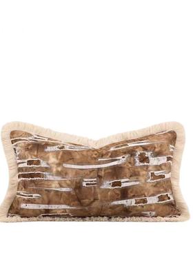 样BQN板中房客厅抱枕轻沙发靠垫方样枕板间酒店绿色田园新奢式抱