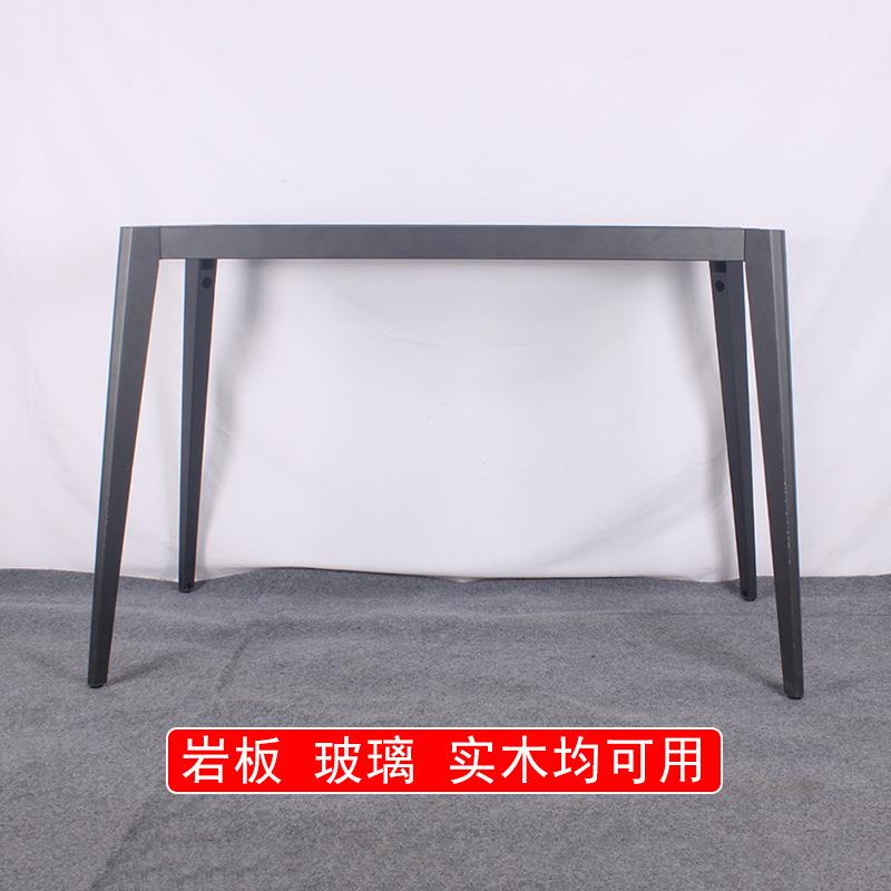 铁艺办公桌支书架电脑桌腿实木餐台板脚桌支撑茶金属001几脚老桌