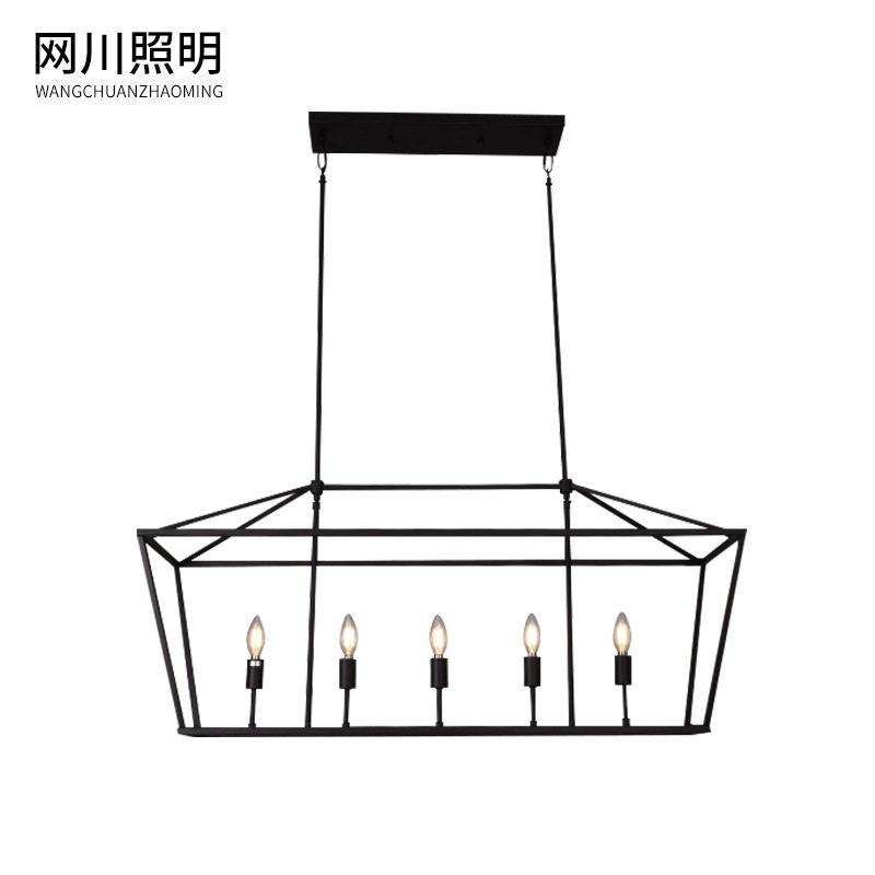 跨境复古美式吊灯餐厅简约创