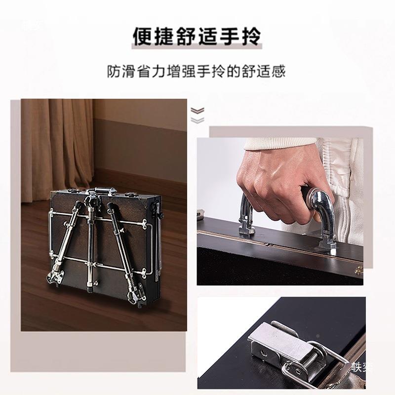 铝合金叠意大利画画箱美术手生多功能折写生油画架写生337提箱架