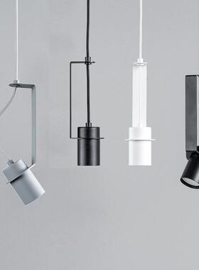 北欧客厅餐厅吧台小吊灯现代极简创意灰色黑色服装店卧室床头灯具