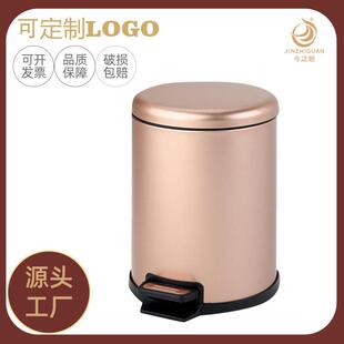 家用脚踏式垃圾桶不锈钢大小号客厅厨房垃圾桶缓降带盖清洁收纳桶