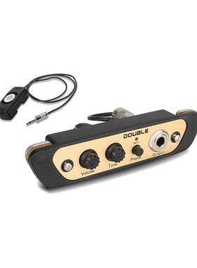 DOUBLE卡宏鼓拾音器卡洪鼓拍打击木箱鼓CJ01L免开孔安装卡洪演出