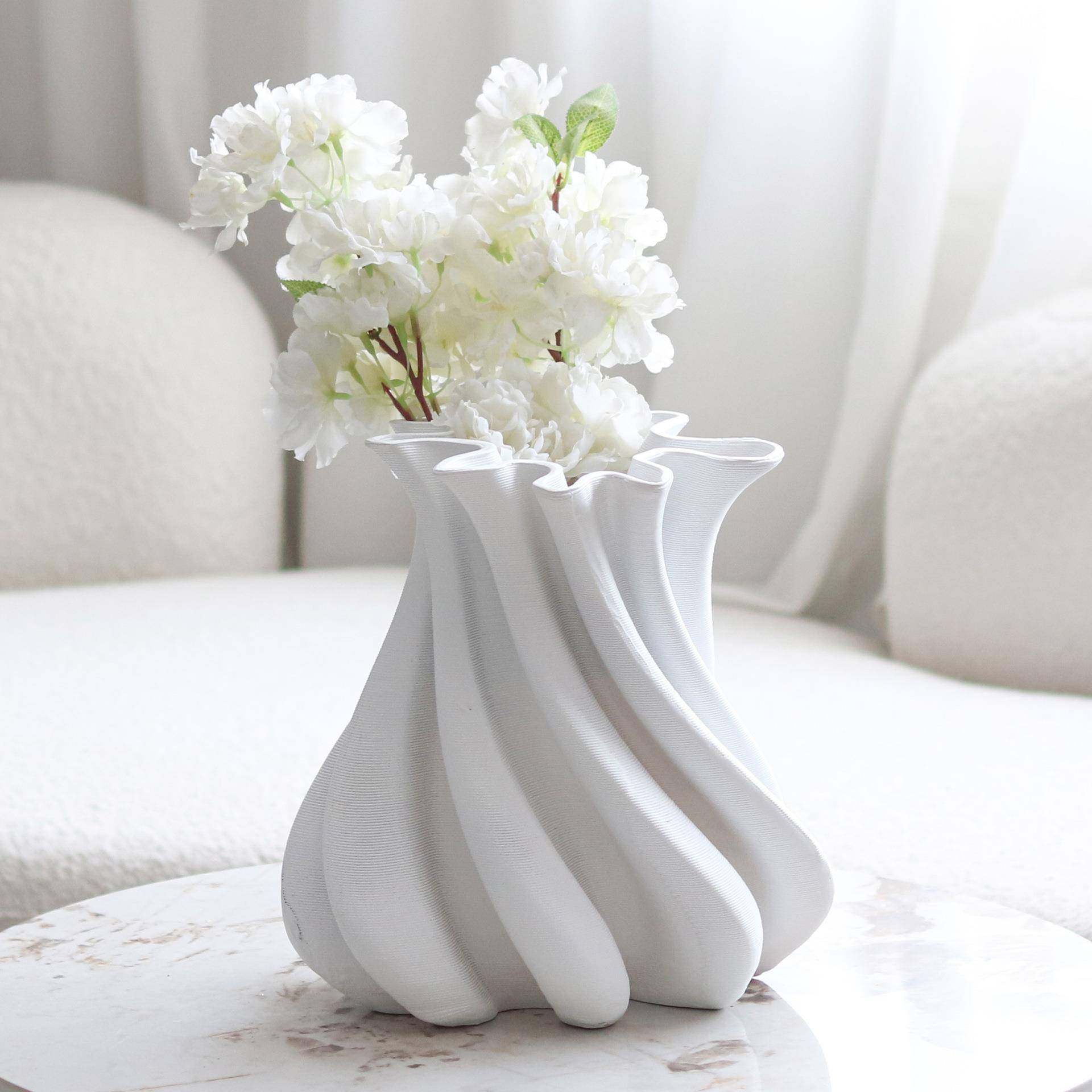 现代艺术几何抽象扭曲条纹花器花瓶摆件样板间售楼处家居软装饰品,畜牧/养殖物资,畜牧/养殖器械,淘宝优惠券,粉丝福利购,淘宝优惠卷