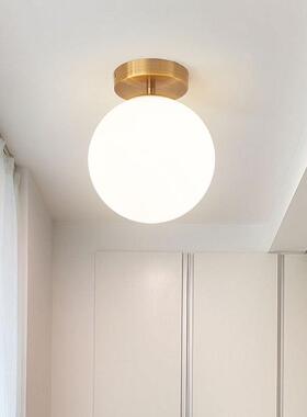 北欧过道灯LED吸顶灯简约个性创意玄关灯阳台灯入户走廊魔豆灯具