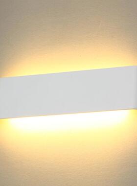 产地北欧极简后现代12W客厅卧室床头玄关走廊led壁灯长条形