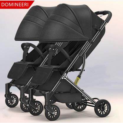 双胞胎婴儿推车可拆分二胎大小宝宝轻便折叠可坐可躺双人座儿童车