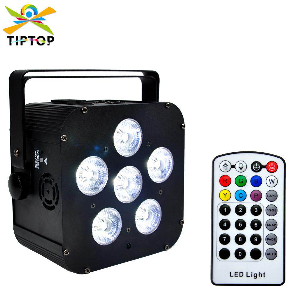 不夜天无线帕灯6颗18瓦高亮度LED灯珠颜色六合一舞台灯光