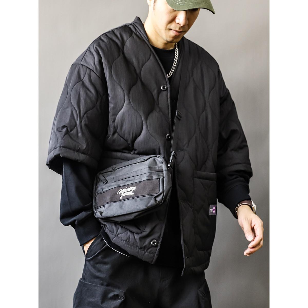 道袍棉服外套男装秋冬款日系半袖2024新款中式复古大码宽松潮牌痞