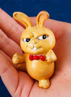 厂家件直销兔年摆《20802点摆赞兔》铜工艺品桌饰面摆件家居装生