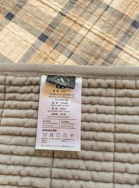 a类全夹棉床盖棉三件套纯棉床单榻榻米防单滑件KUZ床垫盖毯