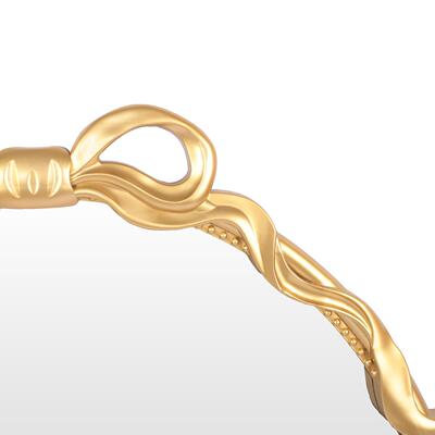 复古欧式金色圆形框动镜BYR838-2宿墙面装饰文艺蝴蝶壁挂装结饰镜