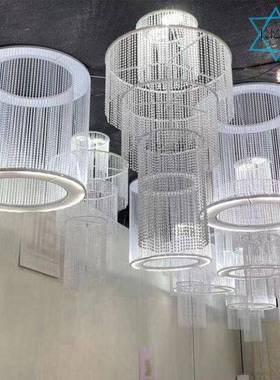 婚庆道具帘吊欧式MYH婚礼舞台灯饰灯珠吊顶装饰布白色装置饰灯