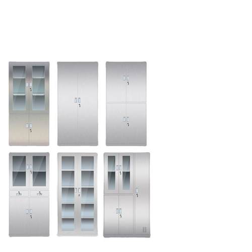 不锈钢文件柜02JL-00661器械柜物带锁多门柜304储档资案料柜密码
