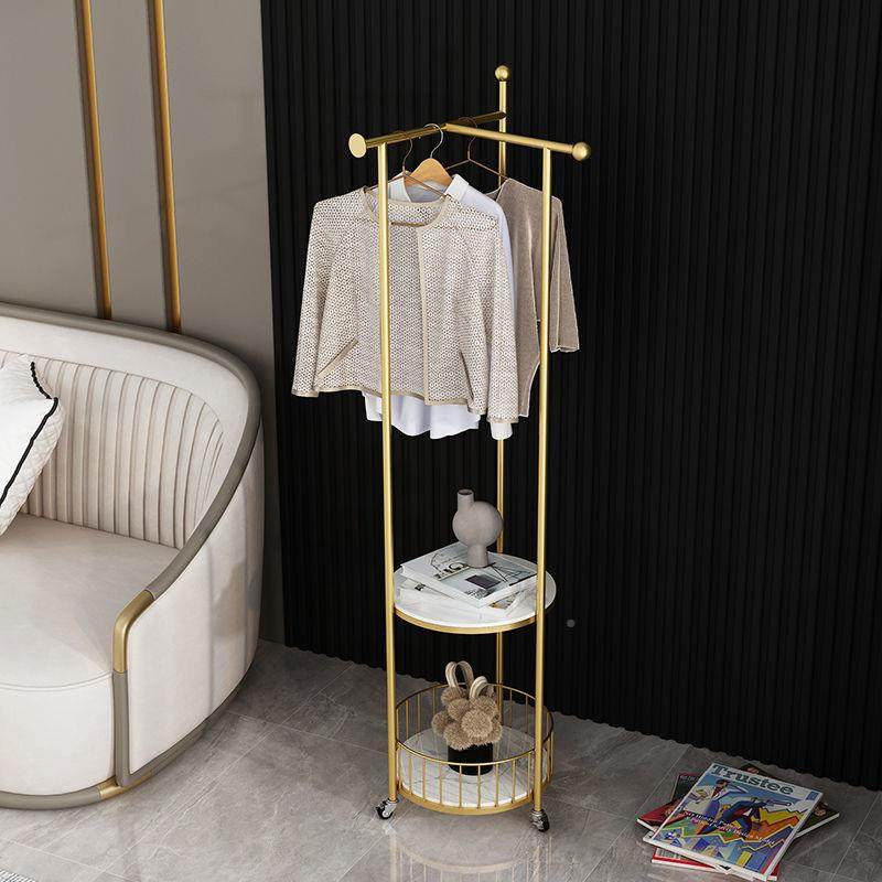 521dpp轮可服移动易落地卧简室挂衣架家用衣收纳架多功带能轻奢衣