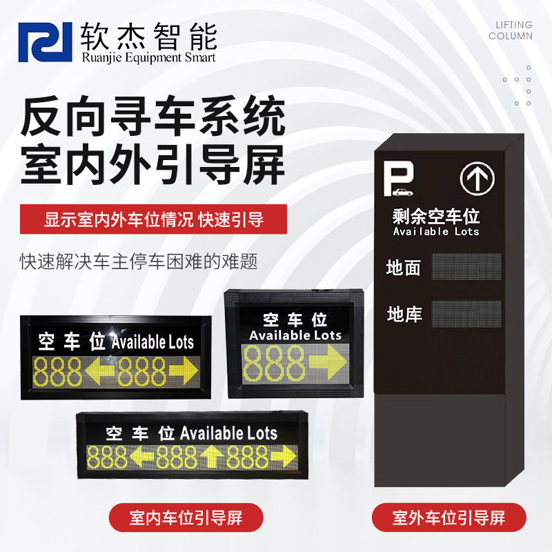 软杰单向三向车位引导LED屏