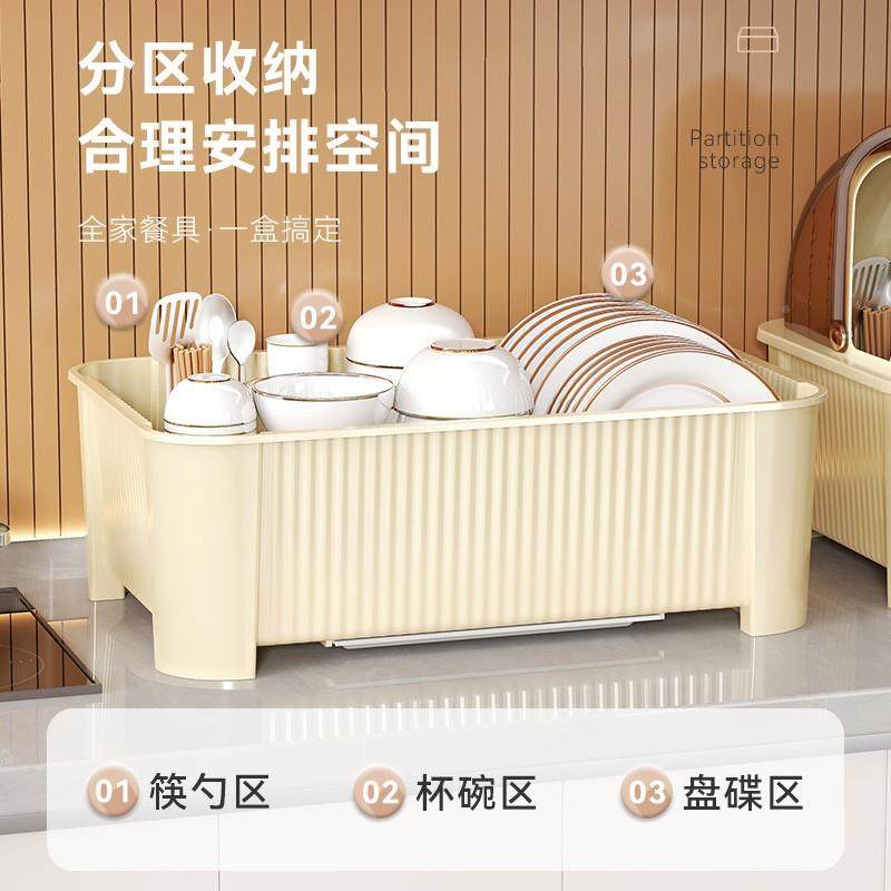 用多功能带盖沥水置碟物架碗柜收家纳F99HSM5H箱碗筷收纳盒放纳碗,厨房/烹饪用具,抹布架/厨房清洁收纳架,淘宝优惠券,粉丝福利购,淘宝优惠卷